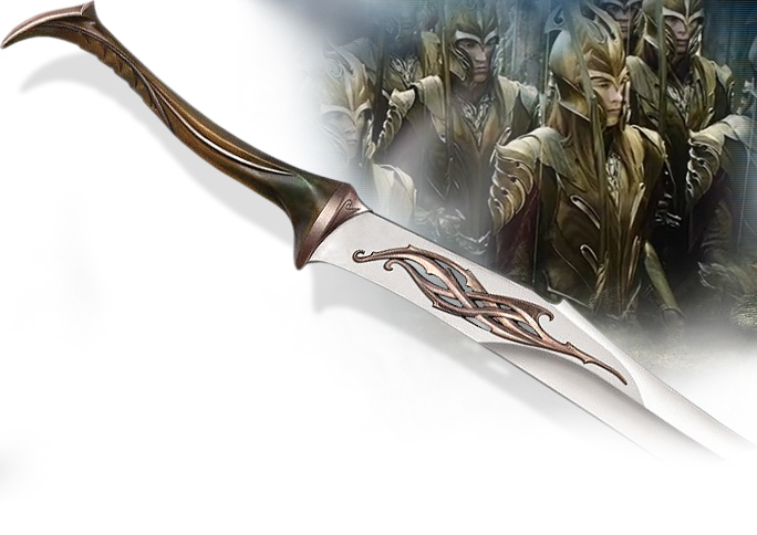 NobleWares Image of UC3100 Mirkwood Infantry Sword prop replica from The Hobbit An Unexpected Journey licensed product by United Cutlery