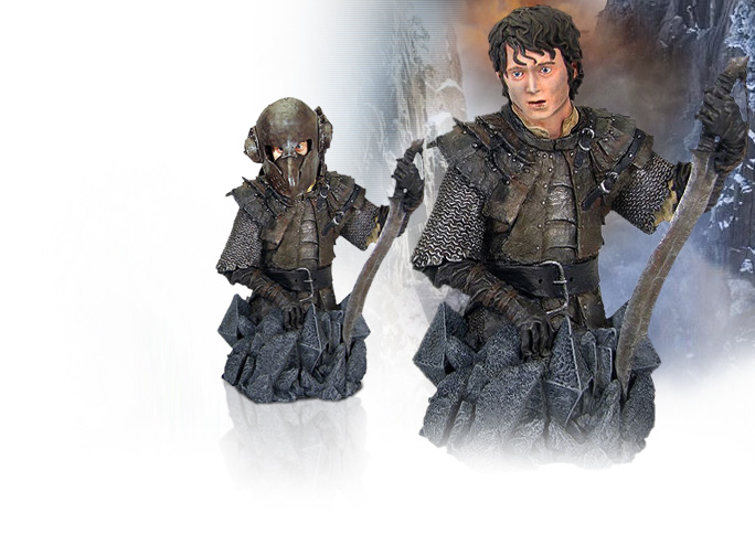 NobleWares image of Lord of the Rings 9785 Frodo in Orc Armor mini bust by Gentle Giant