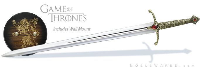 NobleWares full view image of Officially Licensed Game of Thrones Widow's Wail Sword of Jaime Lannister VS0116 by Valyrian Steel