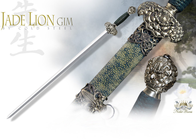 NobleWares Image of 88RLG Jade Lion Gim Sword by Cold Steel
