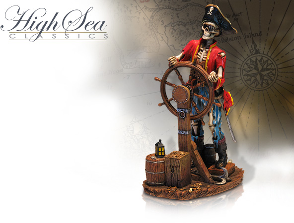 NobleWares Image of Pirate Statue - Captain at the Helm 6802 YTC Summit