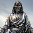 Cold Cast Bronze Statue Jesus with Open Arms 7315 by Pacific Trading