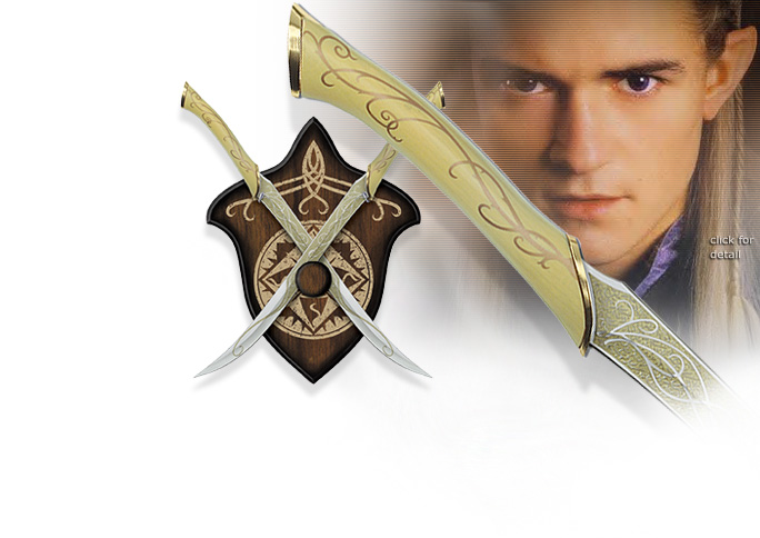 NobleWares Image of Lord of the Rings UC1372WGNB Fighting Knives of Legolas by United Cutlery