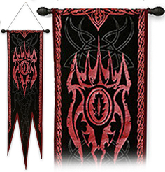 Officially Licensed Lord of the Rings prop replica UC3520 Mace of Sauron Red Eye Edition Banner by United Cutlery