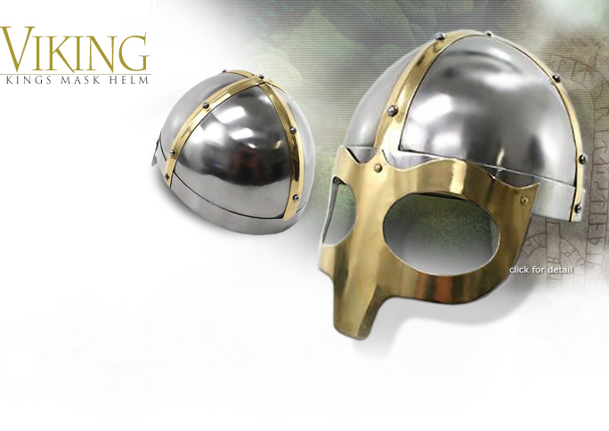 NobleWares Image of Viking King's Mask Helmet NW0707 made in India
