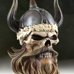 Viking Warrior Skull Box 8273 by Pacific Giftware