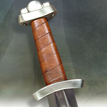 Triple Lobed Godfred Viking Sword & Scabbard AH6966 by Deepeeka