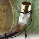 Viking Drinking Horn with Stand AH3961 by Deepeeka