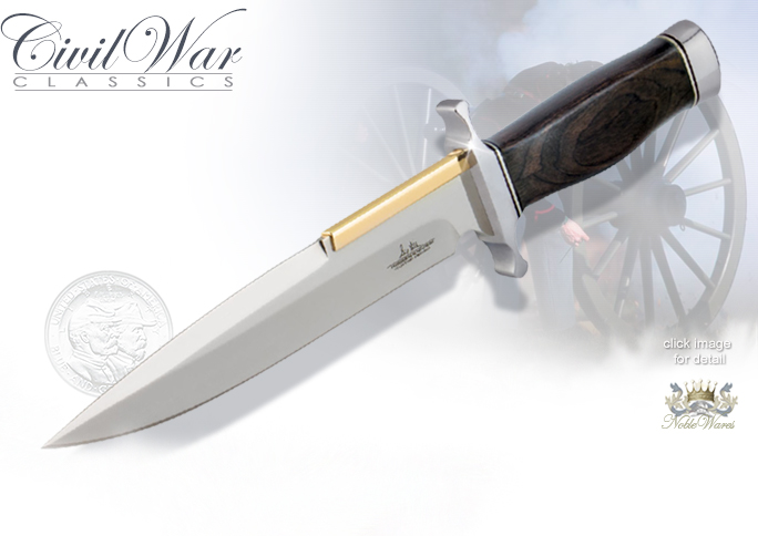 NobleWares Image of Civil War Style Gil Hibben Fixed Blade Boot Knife GH5047 by United Cutlery