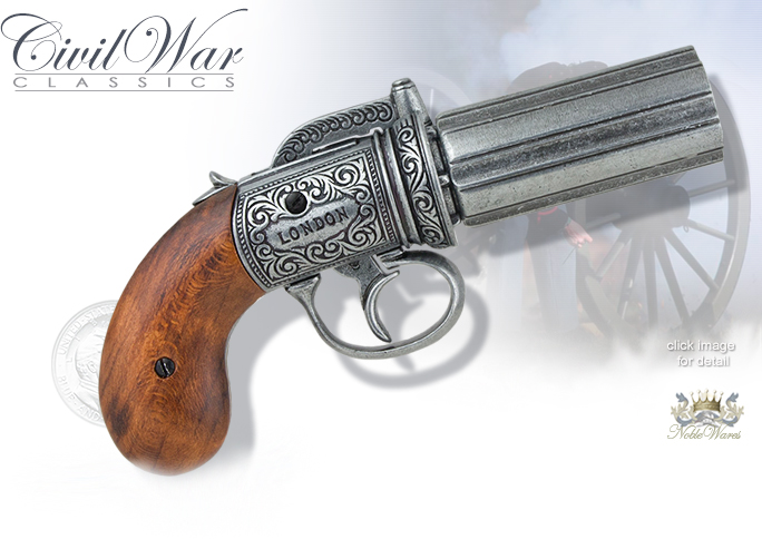 Non-firing replica England 1840 Pepperbox Revolver 1071 by Denix