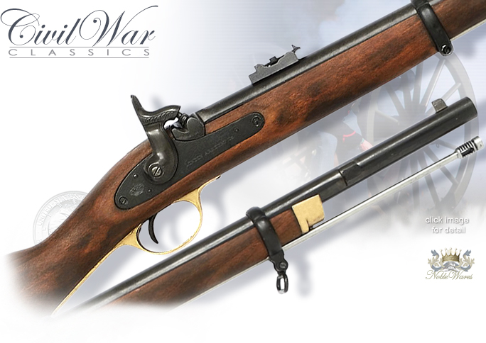 NobleWares Image of Denix 1046 Non-firing replica of 1853 Enfield Musketoon Percussion Rifle