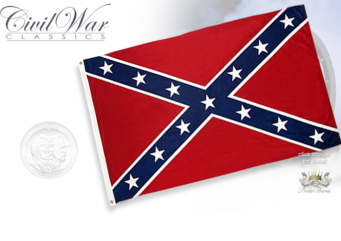NobleWares Image of Civil War 3ft x 5ft Nylon Confederate Flag CSFLAG made in China