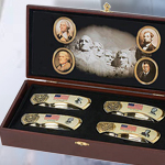 Mount Rushmore Presidential Folding Knife Set KN-1053 by Sigma Impex
