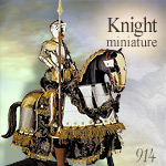Miniature Knight on horseback by martespa