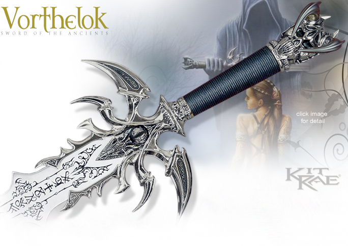 NobleWares Image of Kit Rae Autographed Edition Vorthelok Sword of the Ancients model KR0046A by United Cutlery