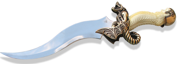 Merlin the Magician fantasy dagger 722 Ivory by Marto of Toledo Spain