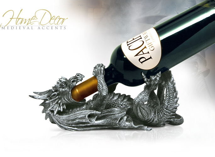 NobleWares Image of Dragon Guzzler Wine Holder 9274 by Pacific Trading