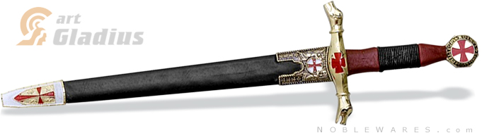 Decorative Black Prince Dagger SG550 Deluxe Edition in Sheath by Art Gladius