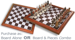 Chess Board Box 5478 and Crusades Chess Pieces 7062