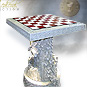 Arthur King chess table with display pedestal MECE014 by Les Etains Du Graal
