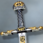 Charlemagne Sword AC0400 Gold & Silver Limited Edition by MARTO of Toledo Spain