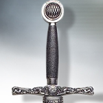 King Arthur's Sword Excalibur 4170NQ with Antiqued Silver Hilt by Denix