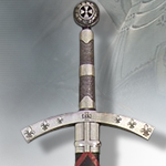 Decorative Hugues De Payens Sword 4188NQ Silver by Denix