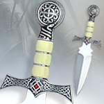 Decorative Silver Highlander Claymore Dagger Limited Edition HI015.2 by Marto