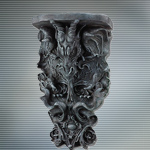 Medieval Stone Dragon Wall Pedestal YT5544 YTC Summit Collection
