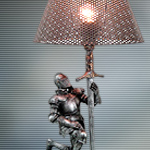 Medieval Kneeling Knight Table Lamp 9423 by Pacific Trading