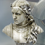 Joan of Arc Bust Statue MEGA039PR by Les Etains Du Graal
