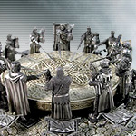 King Arthur's Knights of the Round Table Pewter Sculptures by Les Etains Du Graal