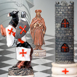 Crusades Chess Set 7062 with Board Options 4959 or Chess Box 5478 by YTC Summit