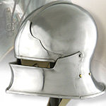 Leather Lined Jaw Bone Visor Helmets AB0451 & AB0452 by GDFB