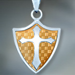 Cross Shield Pendant 2763 by Design Doranne and YTC Summit Collection