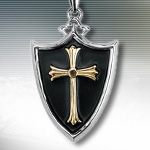 Cross Shield Pendant 2489 by Design Doranne Jewelry and YTC Summit Collection