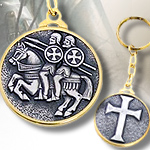 NobleWares offers historic collectibles of medieval themed jewelry including the Marto Keychains, Templar Seal Mall001, Hospitaller Keychain Mall004, Calatrava Cross Keychain MALL005, St James Cross Keychain MALL002, Teutonic Cross Keychain MALL003, Templar Knight Cross Keychain MALL006, made by Marto of Toledo Spain