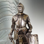 Cast Bronzed Resin Crusader Knight 8718 by Pacific Trading