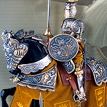 King Arthur Mounted Knight in Gold 918.2 by Marto of Spain
