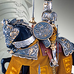 King Richard Lionheart Mounted Knight in Gold 918.12 by Marto of Spain