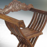 Medieval Carved Folding Chair SH70191 made in India