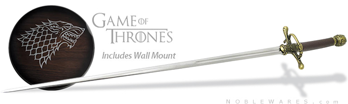 NobleWares full view image of Officially Licensed Game of Thrones Needle Sword of Arya Stark VS0114 by Valyrian Steel