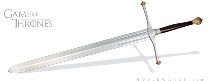 NobleWares full view image of Officially Licensed Game of Thrones Ice FOAM Sword G-OT109 by Neptune Trading