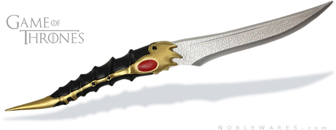 NobleWares full view image of Officially Licensed Game of Thrones Catspaw Blade FOAM Dagger G-OT102