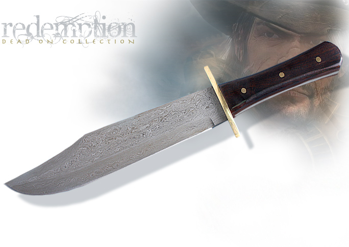 NobleWares Image of Full Tang Damascus Hunting Knife - Redemption Dead On Collection