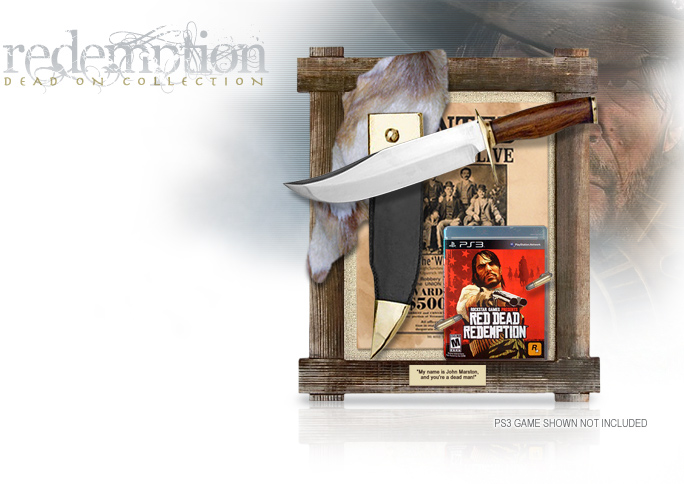 NobleWares Image of PS3 & Xbox Game Holder with Large Hunting Knife from NobleWares Redemption Dead On Collection