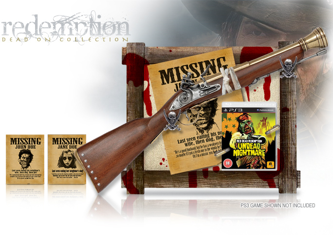 NobleWares Image of Non-firing Blunderbuss Short Rifle replica with Game Frame from our Redemption Dead On Collection