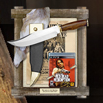 Game Holder with Hunting Knife Bowie replica from our Redemption Dead On Collection