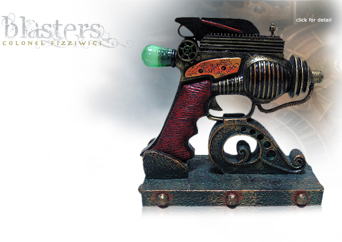 NobleWares Image of Colonel Fizziwigs Steampunk Collection Consolidator Blaster 8323 with Stand by Pacific Trading