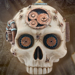 Steampunk Techno skull 7850, by Pacific Trading